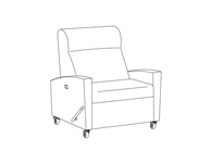 Bariatric Infusion Layflat Medical Recliner