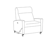 Bariatric Infusion Trendelenburg Layflat Medical Recliner