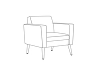 Lounge Chair / Fully Upholstered