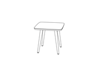 Square End Table
