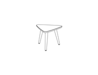 Triangle End Table