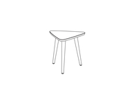 Triangle End Table