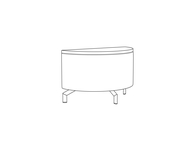 Small Half Round Table