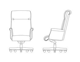 Medium Back Chair / Fully Upholstered Arm