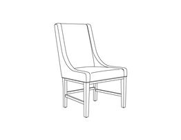 High Back Dining Chair - Armless