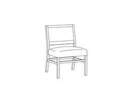 Armless Side Chair / Open Back