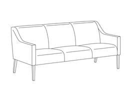 Three Place Sofa / Fully Upholstered