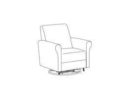 Revival Lounge Glider / Fully Upholstered