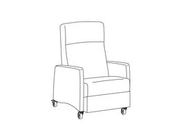 Three Position Recliner / Upholstered Arm