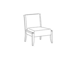Oriel Armless Lounge Chair