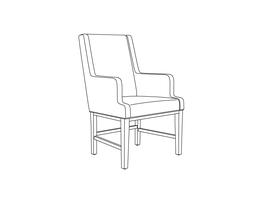 High Back Dining Chair - Armed