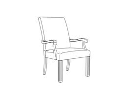 Traditional Dining Chair - Armed