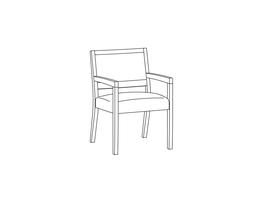 Open Arm / Open Back Dining Chair (Replay 1522)